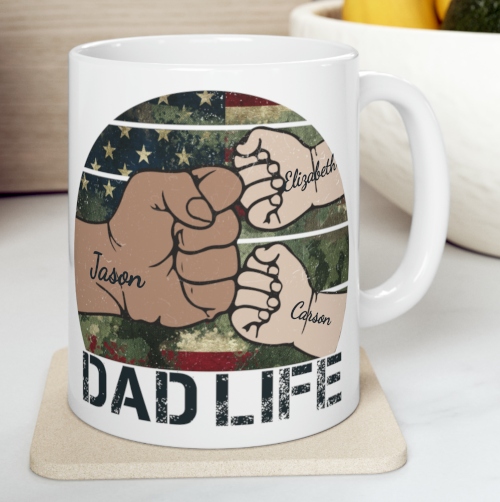 Dad Hand with Children